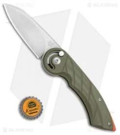 Fox Knives Radius Folding Knife OD Green G-10 (3" Satin N690) -Fox Knives Shop Fox Knives Radius Folding Knife OD Green G 10 Satin N690 FX550G10OD BHQ 110398 kp cap