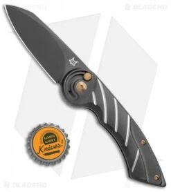 Fox Knives Radius Folding Knife PVD Black Titanium (3" Black M390) FX-550 TiB -Fox Knives Shop Fox Knives Radius Folding Knife PVD Black Ti Black FX 550 TIB BHQ 105611 jr bottlecap