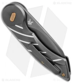 Fox Knives Radius Folding Knife PVD Black Titanium (3" Black M390) FX-550 TiB -Fox Knives Shop Fox Knives Radius Folding Knife PVD Black Ti Black FX 550 TIB BHQ 105611 jr side