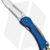 Fox Knives Sailing Knife Folding Knife Blue Aluminum (2.875" Satin Serr) FX233