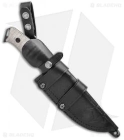 Fox Knives Sherpa Fixed Blade Knife Green Micarta (5.50" Two-Tone) FX-610 -Fox Knives Shop Fox Knives Sherpa Fixed Blade FX 6100 2FX175 BHQ 114160 LS Sheath