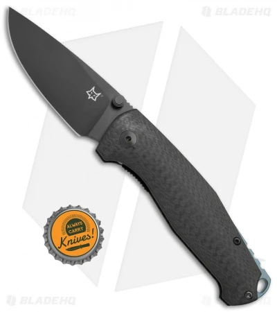 Fox Knives TUR Liner Lock Knife Carbon Fiber (2.8" Black) FX-528 B 4 Fox Knives TUR Liner Lock Knife Carbon Fiber (2.8" Black) FX-528 B - Image 4