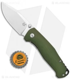 Fox Knives TUR Liner Lock Knife OD Green G-10 (2.8" Satin) FX-523OD -Fox Knives Shop Fox Knives TUR LL OD Green G 10 Satin FX 523OD BHQ 95728 jr bottlecap