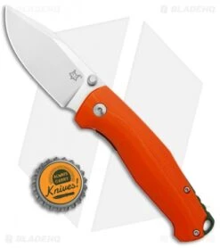 Fox Knives TUR Liner Lock Knife Orange G-10 (2.8" Satin) FX-523 OR -Fox Knives Shop Fox Knives TUR LL Orange G 10 Satin FX 523OR BHQ 95729 jr bottlecap
