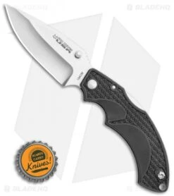 Fox Knives USA Forza Lock Back Knife Black FRN (3.5" Satin) -Fox Knives Shop Fox Knives USA Forza Lock Back Knife Black FRN 3.5 Satin BHQ 22605 LS Bottlecap
