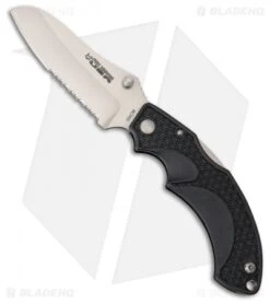 Fox Knives USA Vitale Lock Back Knife Black FRN (3.5" Satin Serr)