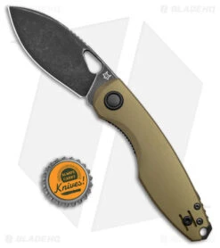 Fox Knives Vox Chilin F8 Liner Lock Knife OD Green Aluminum (3.2" PTFE SW) -Fox Knives Shop Fox Knives Vox Chillin F8 LL OD Green Aluminum Black PVD SW BHQ 123134 jr bottlecap