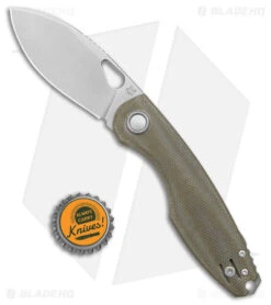 Fox Knives Vox Chilin F8 Liner Lock Knife OD Green Micarta (3.2" SW) -Fox Knives Shop Fox Knives Vox Chillin F8 LL OD Green Micarta SW BHQ 123132 jr bottlecap