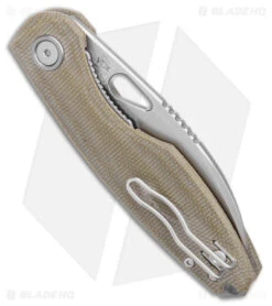 Fox Knives Vox Chilin F8 Liner Lock Knife OD Green Micarta (3.2" SW) -Fox Knives Shop Fox Knives Vox Chillin F8 LL OD Green Micarta SW BHQ 123132 jr side