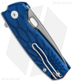 Fox Knives Vox Core Liner Lock Knife Blue FRN (3.15" Stonewash) FX-604 BL -Fox Knives Shop Fox Knives Vox Core LL Blue FRN SW FX 604BL BHQ 87340 jr side