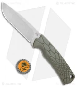 Fox Knives Vox Core Fixed Blade Knife OD Green (4.4" Stonewash) -Fox Knives Shop Fox Knives Vox Core OD Green SW 02FX736 BHQ 105753 jr bottlecap