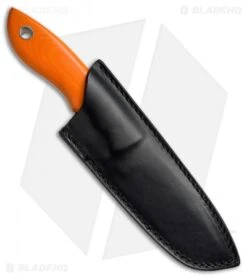 Fox Knives Vox Njall Fixed Blade Knife Orange G-10 (4.25" Satin) FX-511 OR -Fox Knives Shop Fox Knives Vox Njall Orange G 10 FOX511OR BHQ 47637 jr sheath