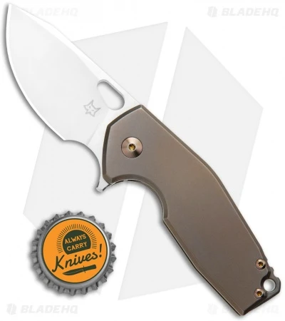 Fox Knives Vox Limited Suru Frame Lock Knife Bronze Ti (2.3" Satin) 4 Fox Knives Vox Limited Suru Frame Lock Knife Bronze Ti (2.3" Satin) - Image 4