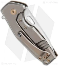 Fox Knives Vox Limited Suru Frame Lock Knife Bronze Ti (2.3" Satin) 6 Fox Knives Vox Limited Suru Frame Lock Knife Bronze Ti (2.3" Satin) -Fox Knives Shop Fox Knives Vox Suru FL Bronze Ti Satin BHQ 121564 jr side 2