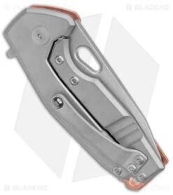 Fox Knives Vox Suru Frame Lock Knife Copper (2.3" Acid Stonewash 20CV) Limited -Fox Knives Shop Fox Knives Vox Suru FL Copper Acid SW BHQ 121563 jr side