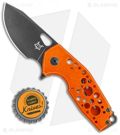 Fox Knives Vox Suru Frame Lock Flipper Knife Orange (2.3" Black Stonewash) 4 Fox Knives Vox Suru Frame Lock Flipper Knife Orange (2.3" Black Stonewash) - Image 4