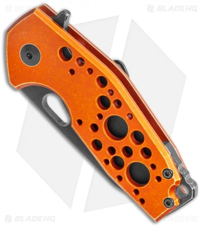 Fox Knives Vox Suru Frame Lock Flipper Knife Orange (2.3" Black Stonewash) 2 Fox Knives Vox Suru Frame Lock Flipper Knife Orange (2.3" Black Stonewash) - Image 2