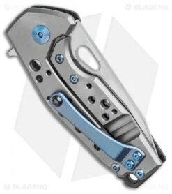 Fox Knives Vox Suru Frame Lock Knife Carbon Fiber/Blue Ti (2.3" Satin M390) -Fox Knives Shop Fox Knives Vox Suru Frame Lock Knife Carbon Fiber Blue Ti Satin M390 BHQ 105748 kp side 2