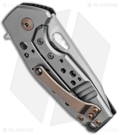 Fox Knives Vox Suru Frame Lock Knife Carbon Fiber/Bronze Ti (2.3" Satin M390) 3 Fox Knives Vox Suru Frame Lock Knife Carbon Fiber/Bronze Ti (2.3" Satin M390) - Image 3