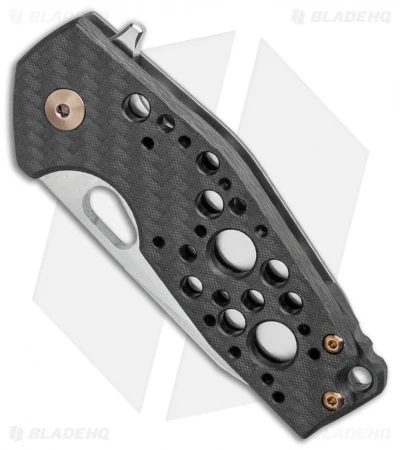 Fox Knives Vox Suru Frame Lock Knife Carbon Fiber/Bronze Ti (2.3" Satin M390) 2 Fox Knives Vox Suru Frame Lock Knife Carbon Fiber/Bronze Ti (2.3" Satin M390) - Image 2