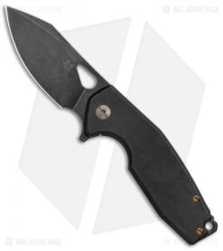 Fox Knives Vox Yaru Frame Lock Knife PVD Titanium (2.9" Black SW)