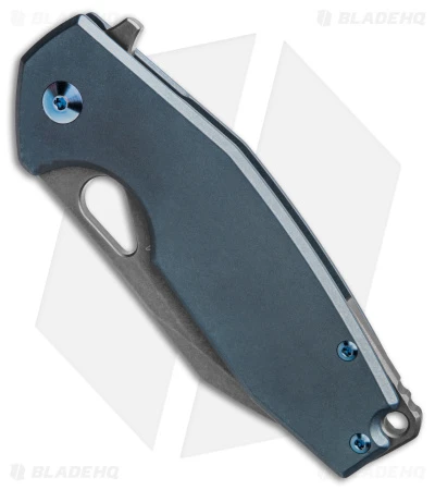 Fox Knives Vox Yaru Frame Lock Knife Blue Titanium (2.9" Acid SW) 2 Fox Knives Vox Yaru Frame Lock Knife Blue Titanium (2.9" Acid SW) - Image 2
