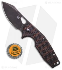 Fox Knives Vox Yaru Frame Lock Knife Snakeskin CF (2.9" Black SW) -Fox Knives Shop Fox Knives Vox Yaru Frame Lock Knife Space Coral 2in 9cm Black SW BHQ 121569 td size