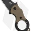 Fox Knives Mini-TA Liner Lock Karambit Knife Coyote (1" Black) FX-536CBB
