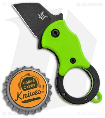 Fox Knives Mini-TA Liner Lock Karambit Knife Green (1" Black) FX-536GB 6 Fox Knives Mini-TA Liner Lock Karambit Knife Green (1" Black) FX-536GB - Image 6