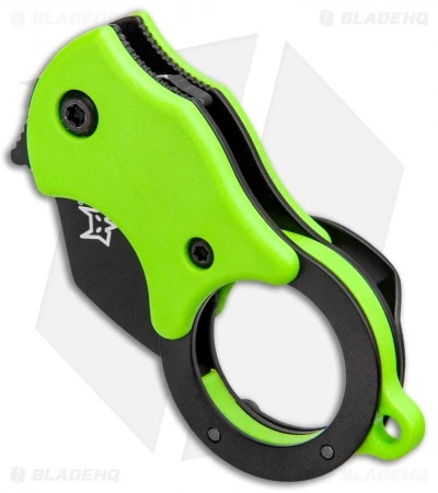 Fox Knives Mini-TA Liner Lock Karambit Knife Green (1" Black) FX-536GB 2 Fox Knives Mini-TA Liner Lock Karambit Knife Green (1" Black) FX-536GB - Image 2