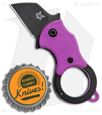 Fox Knives Mini-TA Liner Lock Karambit Knife Purple (1" Black) FX-536OD 6 Fox Knives Mini-TA Liner Lock Karambit Knife Purple (1" Black) FX-536OD - Image 6