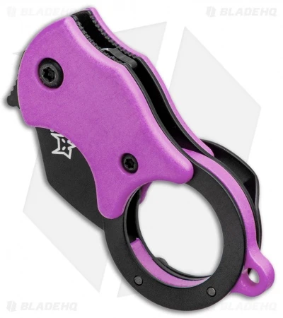 Fox Knives Mini-TA Liner Lock Karambit Knife Purple (1" Black) FX-536OD 2 Fox Knives Mini-TA Liner Lock Karambit Knife Purple (1" Black) FX-536OD - Image 2