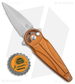 Fox Saturn Folding Knife Copper Aluminum (2.6" Stonewash) FX-551 ALCO -Fox Knives Shop Fox Saturn Copper SW BHQ 150025 jr bottlecap