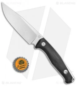 Fox Knives TUR Fixed Blade Knife Black G-10 (4.5" Satin) 02FX097 -Fox Knives Shop Fox Tur Fixed 02FX097 BHQ 69844 jr bottlecap
