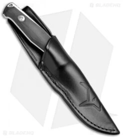 Fox Knives TUR Fixed Blade Knife Black G-10 (4.5" Satin) 02FX097 -Fox Knives Shop Fox Tur Fixed 02FX097 BHQ 69844 jr sheath