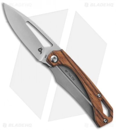 Black Fox Racli Frame Lock Knife Wood (2.4" Bead Blast) BF744ZW 1 Black Fox Racli Frame Lock Knife Wood (2.4" Bead Blast) BF744ZW