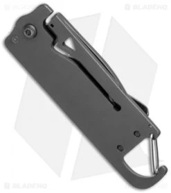 BlackFox Bulldog Frame Lock Folding Knife (2" Gray) BF-95 -Fox Knives Shop black fox knives bf 95 side cm