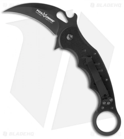 Fox Knives Karambit Folder Knife Black G-10 (3.1" Black) 479 1 Fox Knives Karambit Folder Knife Black G-10 (3.1" Black) 479