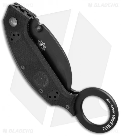Fox Knives Derespina Folding Karambit Knife Black G-10 (2.55" Black) FX-590 2 Fox Knives Derespina Folding Karambit Knife Black G-10 (2.55" Black) FX-590 - Image 2