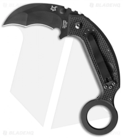 Fox Knives Derespina Folding Karambit Knife Black G-10 (2.55" Black) FX-590 1 Fox Knives Derespina Folding Karambit Knife Black G-10 (2.55" Black) FX-590
