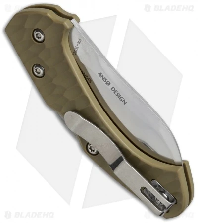 Fox Knives Anso Zero Lockback Knife Olive FRN (2.75" Satin) FX-305G 2 Fox Knives Anso Zero Lockback Knife Olive FRN (2.75" Satin) FX-305G - Image 2