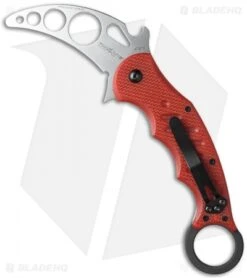 Fox Knives Karambit Trainer Folder Knife Red G-10 (3.1" DULL) 479TK