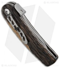 Fox Knives Rhino Liner Lock Knife Zircote Wood (3.375" Satin) FX-R10 -Fox Knives Shop fox knives fx r10 side cm
