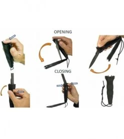 Fox Knives Sami Stinner Dobolock Knife (4.13" Black Serr) FX-301 -Fox Knives Shop fox po knife dobolock fx 301 ref